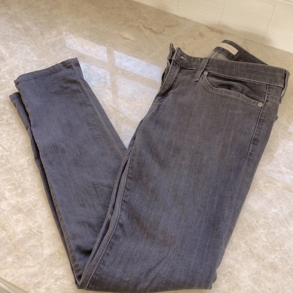 Joie Mid-rise Skinny jeans in smoke denim